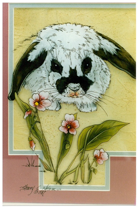 #20.Lop-eared Rabbit, 9"x12" - $4.00