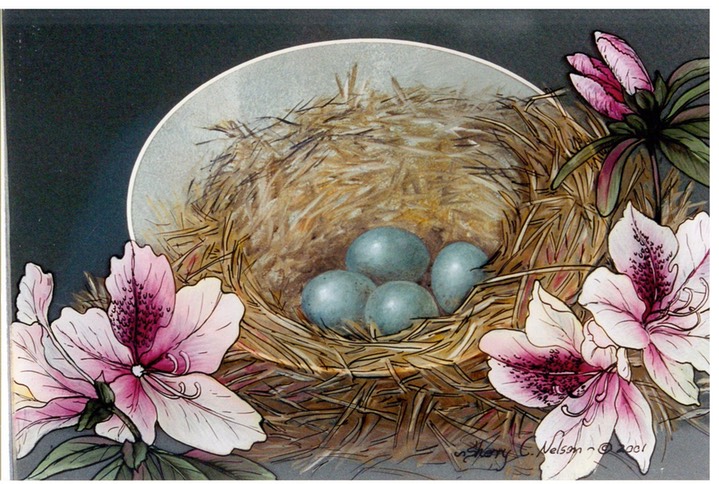 #57.Robin Egg Blue, 10"x8" - $4.00